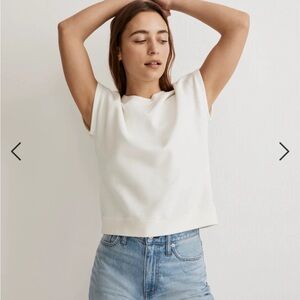 Madewell (Re)sourced Cotton Short Sleeve Relaxed Sweatshirt